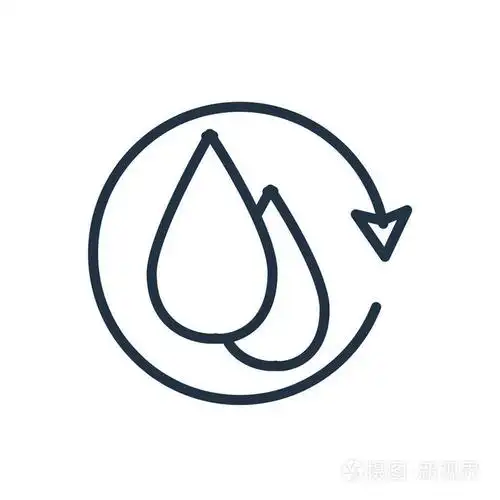 水循环图标矢量隔离在白色背景, 水循环透明标志插画-正版商用图片091