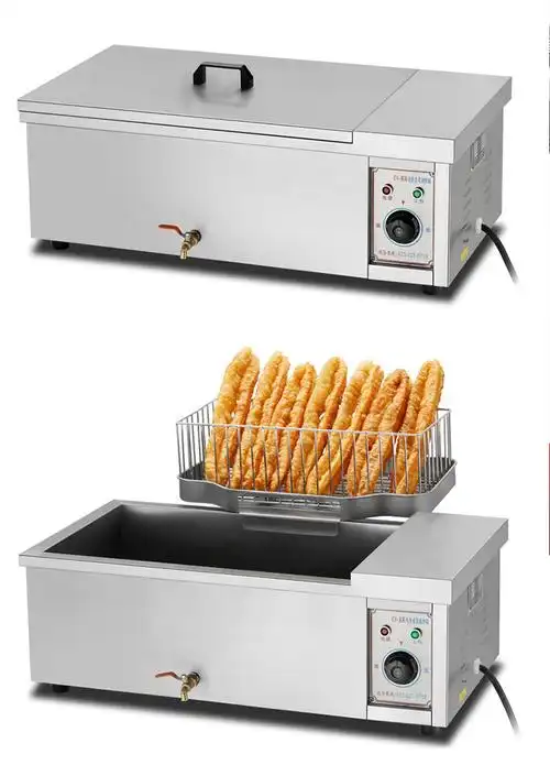 炸油条机商用炸炉油炸锅油条机器小型大容量全自动控温电炸炉商用