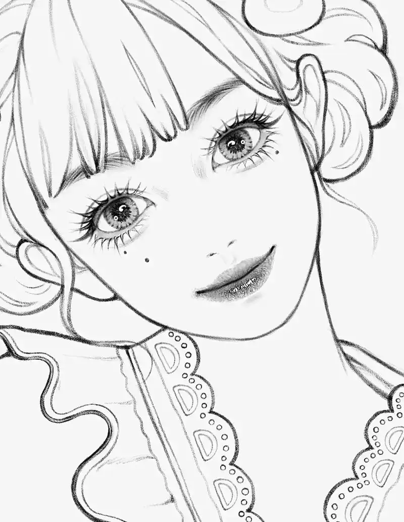 速写人像#procreate绘画 #画画 - 抖音