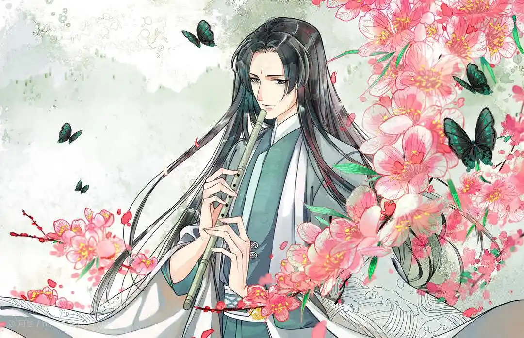 古风手绘妖孽美男子壁纸,心若磐石,也敌不过过眼云烟!