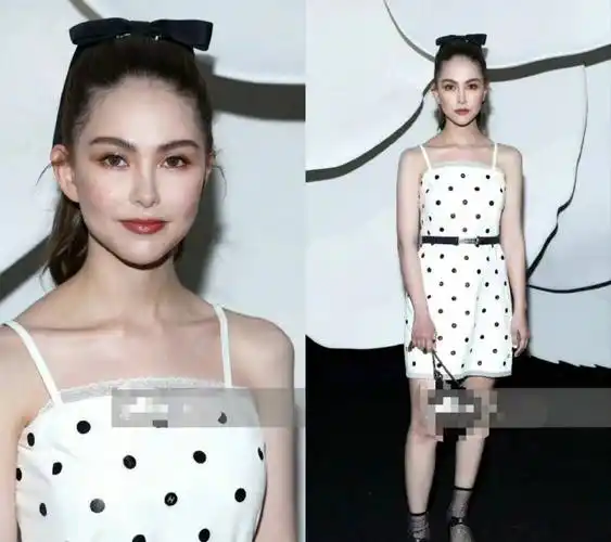 昆凌脸依然耐看,但时装周却穿成小短腿,弯腰驼背仪态更输桂纶镁_衣服