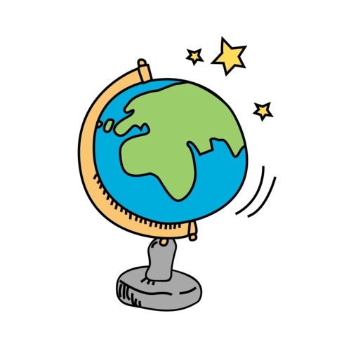地球仪卡通地球仪