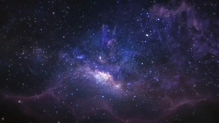4k蓝色梦幻宇宙星空背景宇宙星空视频背景