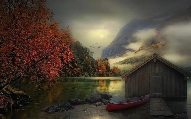 唯美意境秋季风景桌面壁纸