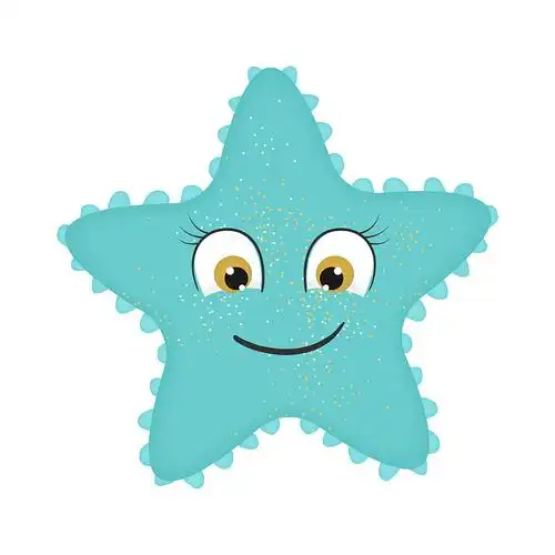 可爱的海星卡通风格图片