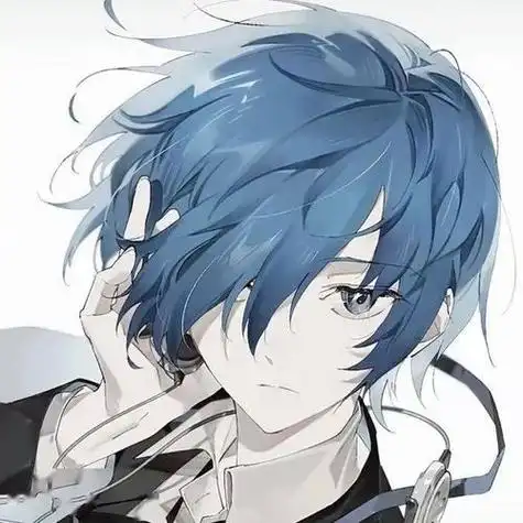 帅哥动漫头像霸气蓝色头发(帅哥动漫头像大全帅气冷酷) - 帅哥男生