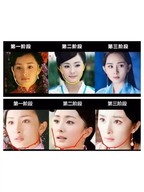 杨幂为了摆脱"嫩牛五方脸"经历了三个阶段