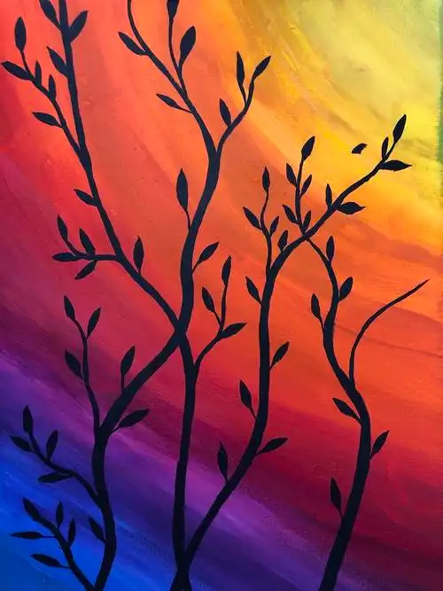 跟唐老师画晚霞