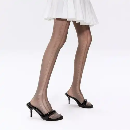 白色纯欲性感丝袜lolita蕾丝提花打底连裤袜mingoto弥构春秋薄款