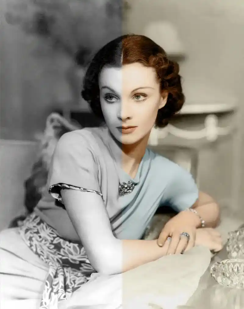 老照片上色费雯丽