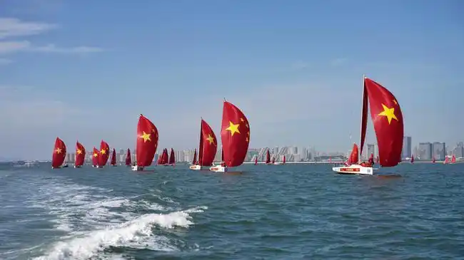 为祖国升帆为希望护航 271名帆友共庆新中国71华诞|帆船|航海|风帆
