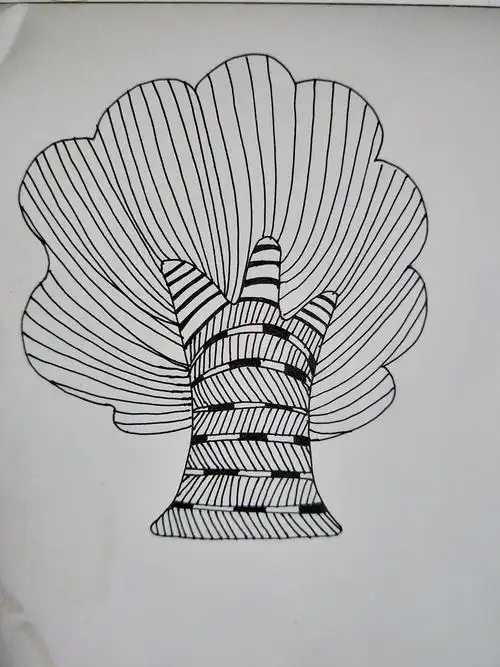 儿童线描装饰画教学(2)