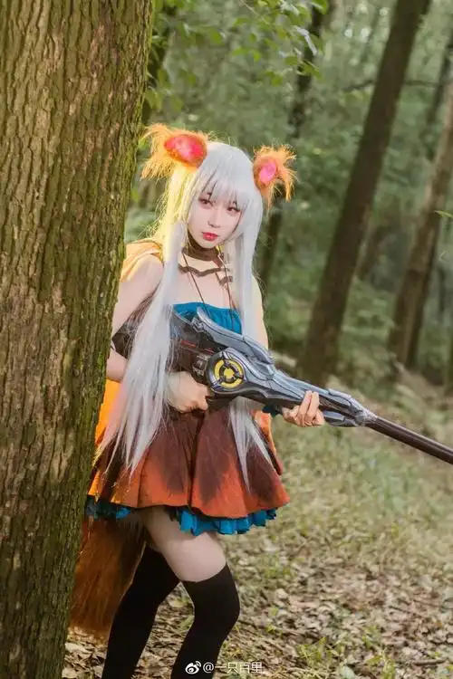 王者荣耀cos女版百里守约过膝袜好看