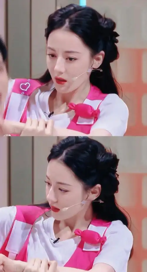 迪丽热巴蝴蝶编发