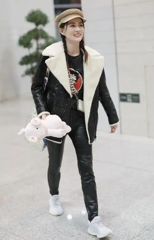 拼接 皮裤_吉克隽逸拼接皮裤_拼接皮裤女冬装图片