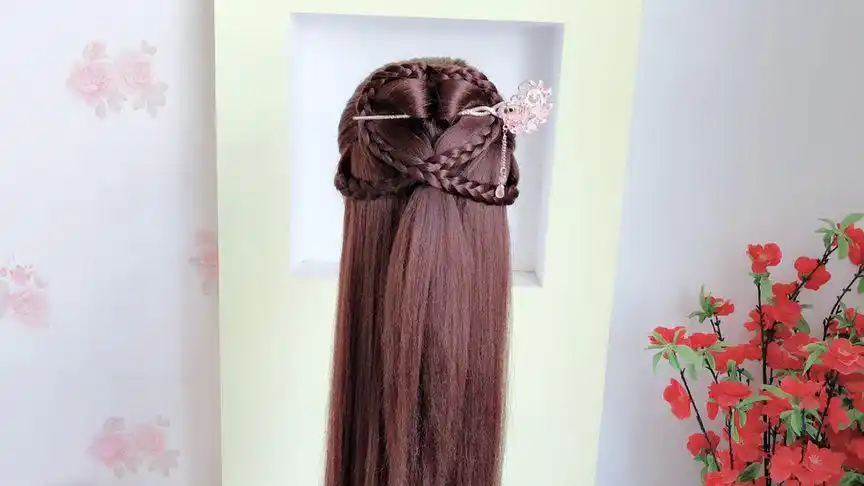 一款绝美的披发发型教程配裙子或者汉服绝对让你仙气十足