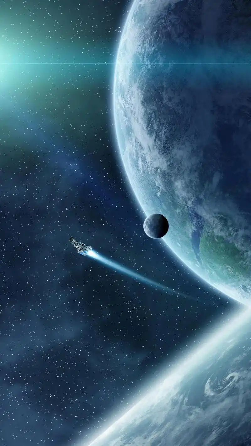 夜空,眺望遥远的星辰,在黑暗的宇宙中,唯美漂浮 天空,闪耀无 - 抖音