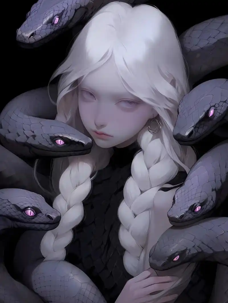 蛇女97 #这谁顶得住啊 #魅惑 #手机屏保 #超清 #白毛 - 抖音