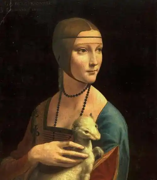 比如他的《蒙娜丽莎》收藏在卢浮宫.达.芬奇的艺术作品