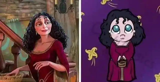 最后一个就是长发公主乐佩的后妈葛索了,她从小就把乐佩偷回了家,不过