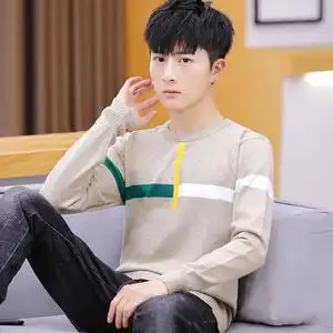 初中生薄毛衣男韩版