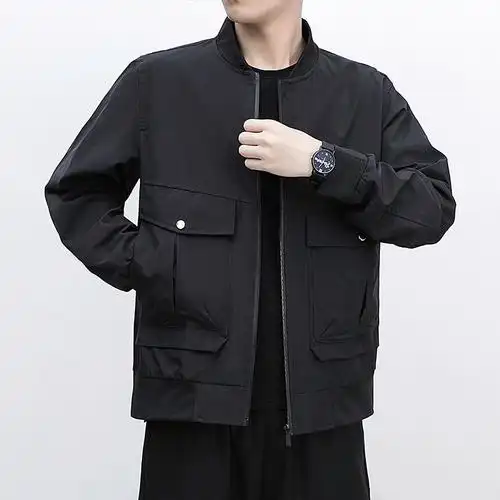 外套男春秋季2022新款休闲百搭加大男士夹克夹克