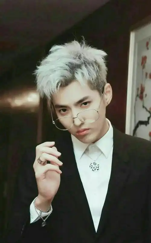 那些染白发的男星,吴亦凡帅气,马天宇仙气,他似初恋