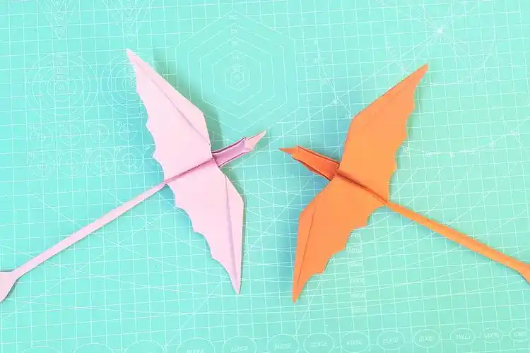 创意手工制作:翼龙的三种折法(第一种)