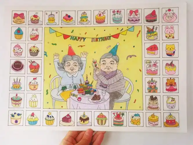 简笔画手绘蛋糕  #生日礼物