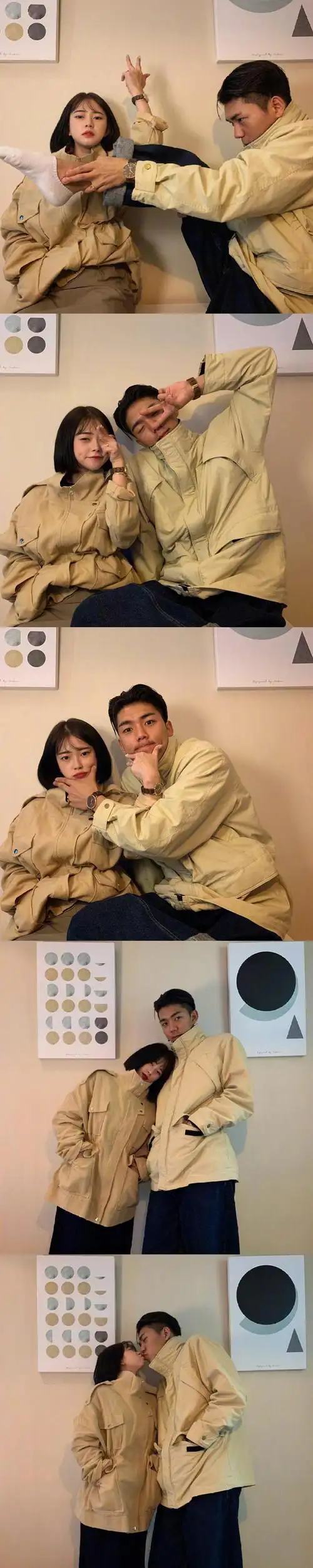 搞怪的情侣合照姿势get 📷__财经头条