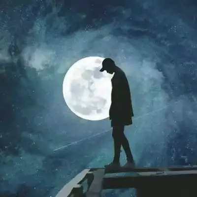 男生背影伤感头像