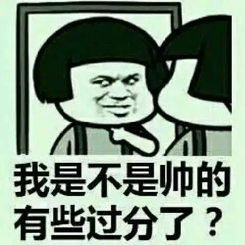 我是不是帅的有些过分了?
