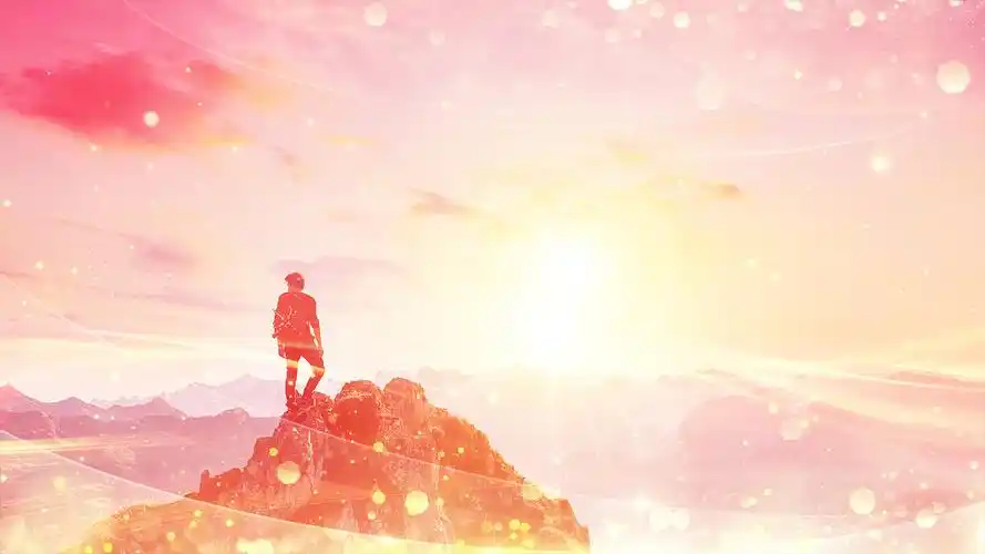 4k浪漫唯美理想追梦人视频背景ae模板我们都是追梦人年会歌曲背景