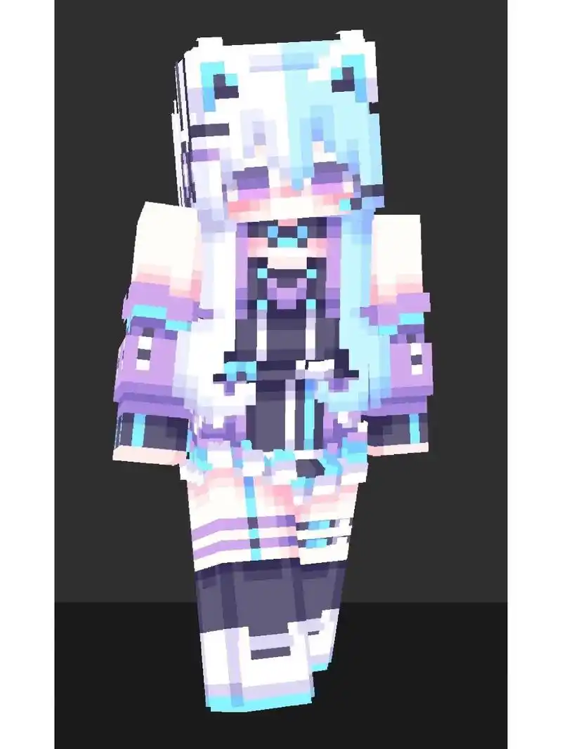 【mc皮肤】偶像歌姬95 超酷的打歌服!