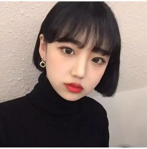 可爱学生bobo发型