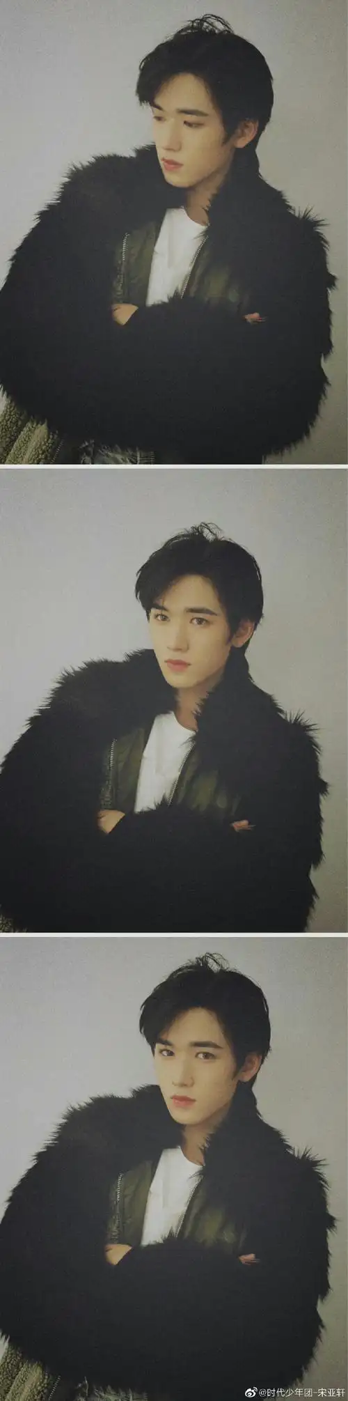 宋亚轩露额头了##宋亚轩复古风随拍