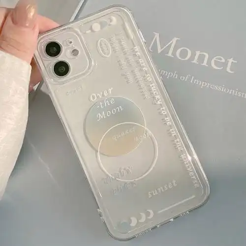 良品科技创意个性月球iphone手机壳11xs透明保护套12promax适用xr软