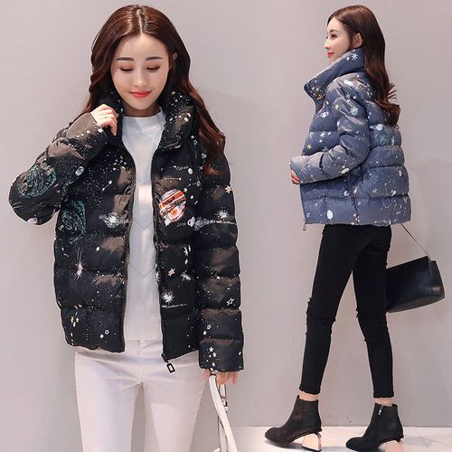 杭派秋冬季新款款短款棉衣羽绒棉服时尚外套大码加厚时尚女装潮流