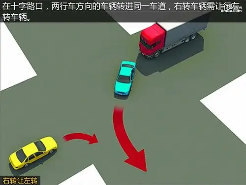 转弯一定要让直行? 看完图就知道怎么让