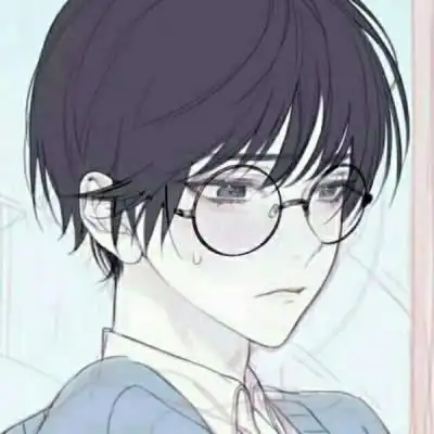 超酷戴眼镜的卡通头像男