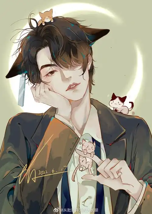 肖宇梁超话95#向全世界安利肖宇梁#送上一只猫猫粱