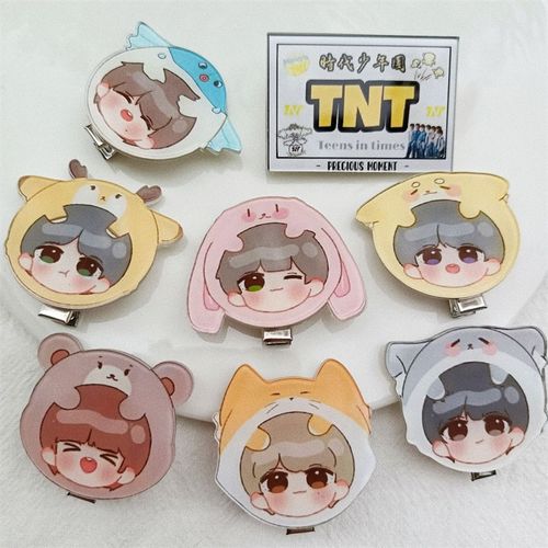 时代少年团人物形象卡通发夹学生甜美少女心卖萌头像可爱发饰发卡