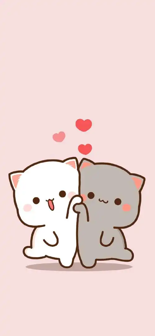 高清壁纸无水印#超有爱的情侣壁纸