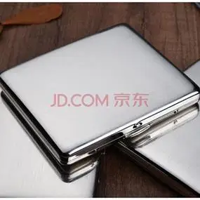 dufan法国dufan20支装不锈钢烟盒便携防潮抗压烟盒创意礼品个性刻