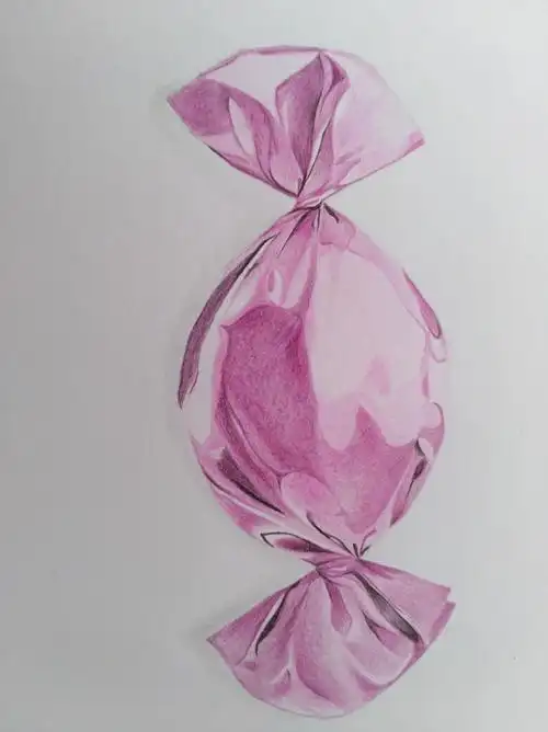 彩铅练习一颗糖果