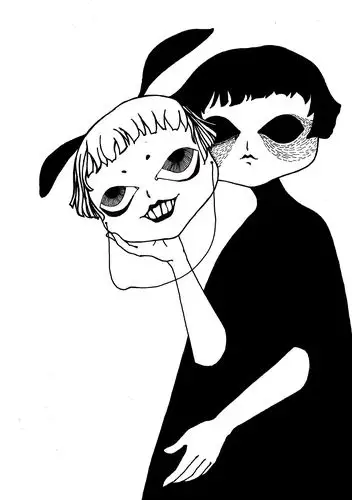 整理一下随手画的一些黑白线条插画