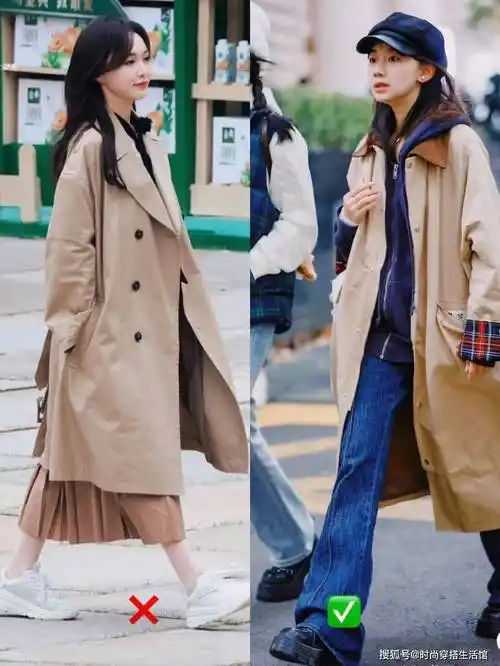 原创再强调一次春天穿风衣就别搭运动鞋了瞧上海人这样穿有多美