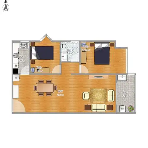 二房二厅户型图大全,装修户型图,户型图分析,户型图设计方案