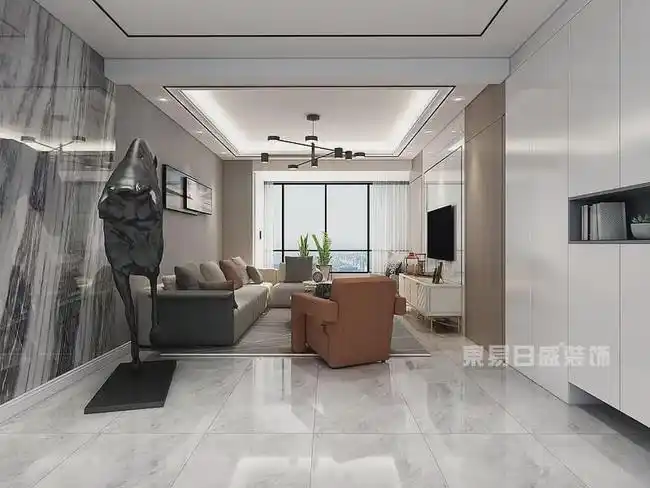 150平方现代轻奢风格2020最火的装修风格完全可以c位出道