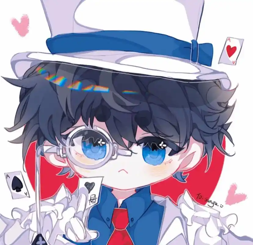 糊的怪盗基德,可拿#怪盗基德 #名侦探柯南 #免费头像 #同 - 抖音